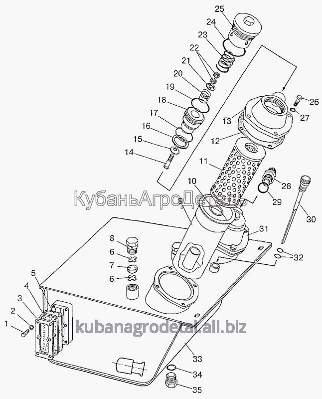 Запчасти для сельхозтехники МТЗ-1222/1523 Бак