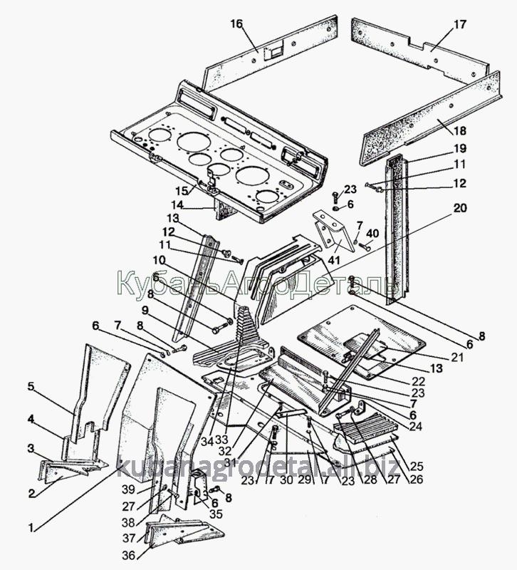 Запчасти для сельхозтехники МТЗ-1021.3 Пол кабины