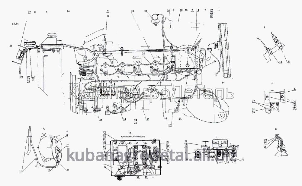 Запчасти для сельхозтехники МТЗ-1222/1523 Электрооборудование по дизелю