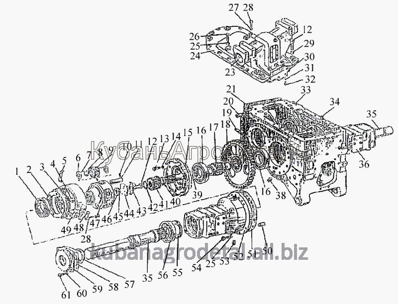 Запчасти для сельхозтехники МТЗ-1222/1523 Корпус заднего моста. Конечная передача