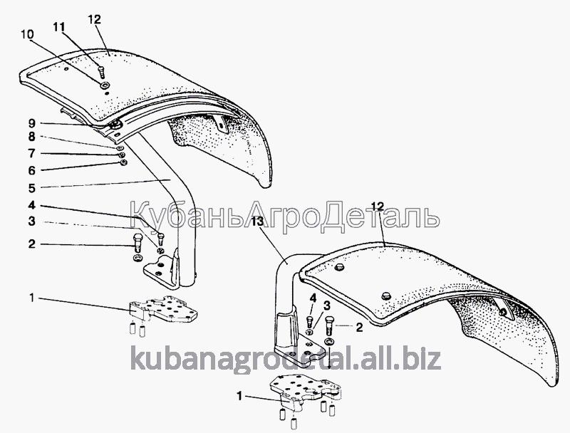 Запчасти для сельхозтехники МТЗ-1222/1523 Крылья передних колес