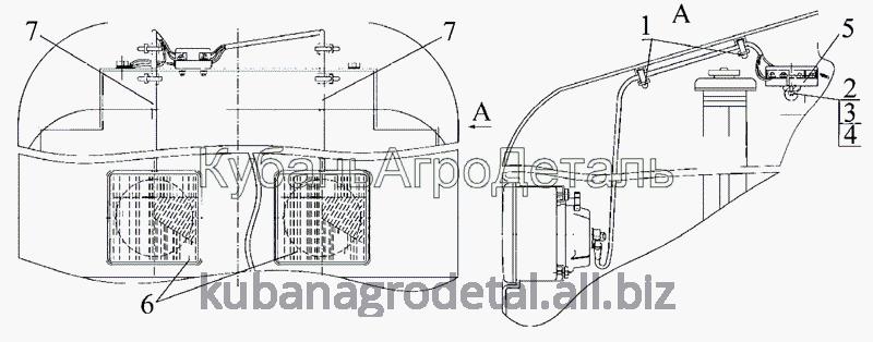 Запчасти для сельхозтехники МТЗ-1222/1523 Установка фар дорожных