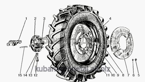 Запчасти для сельхозтехники МТЗ-80 (2009) Колеса задние. Ступицы задних колес