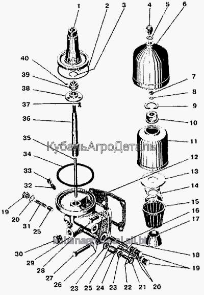 Запчасти для сельхозтехники МТЗ-900 Центробежный масляный фильтр