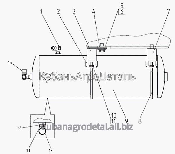 Запчасти для сельхозтехники МТЗ-920.4/952.4 Баллон