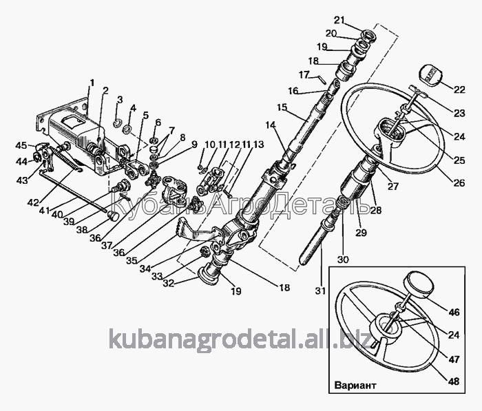 Запчасти для сельхозтехники МТЗ-920.4/952.4 Колонка рулевая