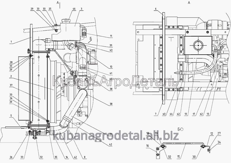 Запчасти для сельхозтехники МТЗ-920.4/952.4 Блок охлаждения