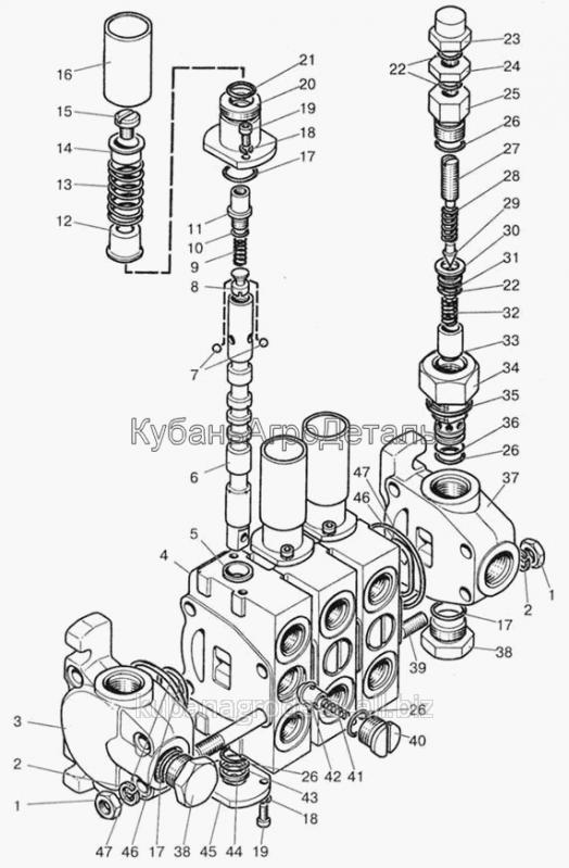 Запчасти для сельхозтехники МТЗ-923 Гидрораспределитель