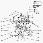Запчасти для сельхозтехники МТЗ-1021.3 Механизм управления КП., корпус вилок