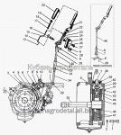 Запчасти для сельхозтехники МТЗ-1021.3 Управление СЗТ для тормозов рабочих «мокрого» типа (СЗТ справа)