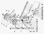 Запчасти для сельхозтехники МТЗ-1021.3 Управление СЗТ для тормозов рабочих «сухого» типа (СЗТ справа)