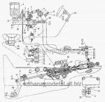 Запчасти для сельхозтехники МТЗ-1222/1523 Управление сцеплением (1523/1523.3/1222/1222.3)