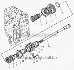 Запчасти для сельхозтехники МТЗ-1222/1523 Вал блока шестерен