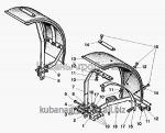 Запчасти для сельхозтехники МТЗ-80 (2009) Крылья передние (для трактора «БЕЛАРУС-82Р»)