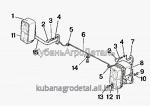 Запчасти для сельхозтехники МТЗ-80 (2009) Установка фонарей передних (кроме трактора «БЕЛАРУС-82П»)