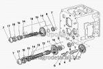 Запчасти для сельхозтехники МТЗ-80 (2009) Вал первой передачи и заднего хода