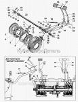 Запчасти для сельхозтехники МТЗ-80 (2009) Тормоза рабочие. Управление тормозами