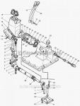 Запчасти для сельхозтехники МТЗ-822 Механизм управления коробкой передач