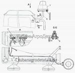 Запчасти для сельхозтехники МТЗ-920.4/952.4 Установка маяка сигнального