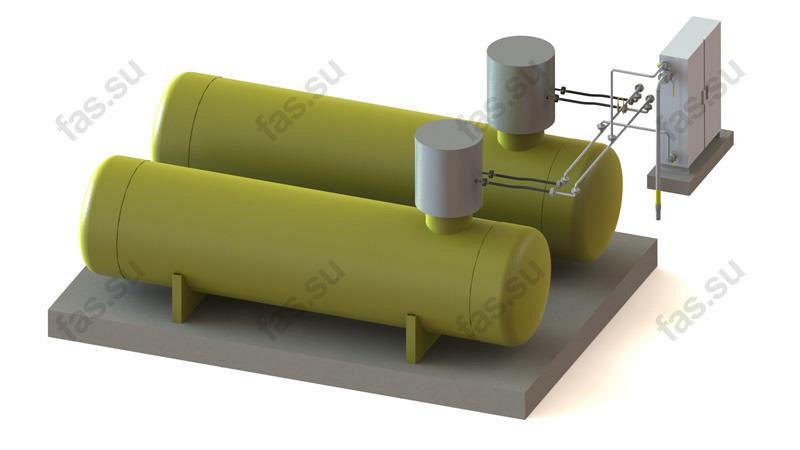 Станция автономного газоснабжения для подземных емкостей