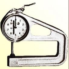 Толщиномер ТР 25-100 - диапозон толщины 0-25 мм,  для испытаний текстильных материалов и обуви