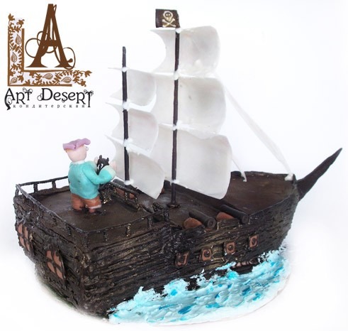 Торт детский Пиратский корабль