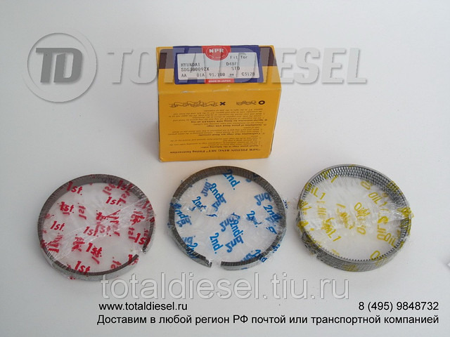 Кольца поршневые 4D56 Starex/H-1/Porter/Galloper/Terracan/Pajero/Delica/L200/L300 (стд) номинальный размер