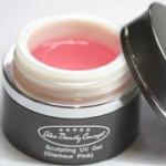 Прозрачный самомоделирующийся твердый гель Sculpting UV Gel (Glamour Pink)