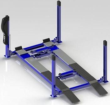 Подъемник четырехстоечный электрогидравлический под сход-развал AMI 4,0 N-WAY 4800
