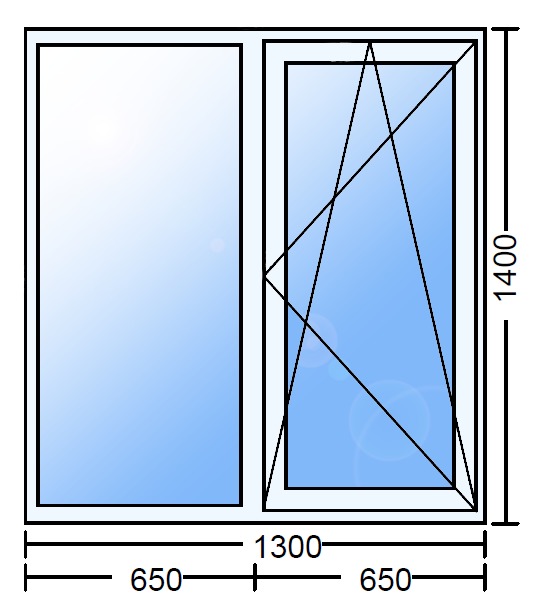 Окно двухкамерное