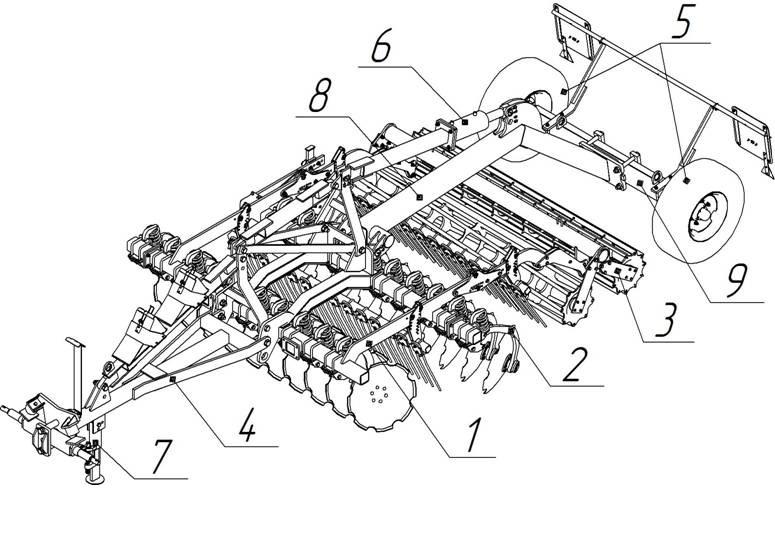 Аналог Lemken Rubin Агрегад Дисковый 4 м