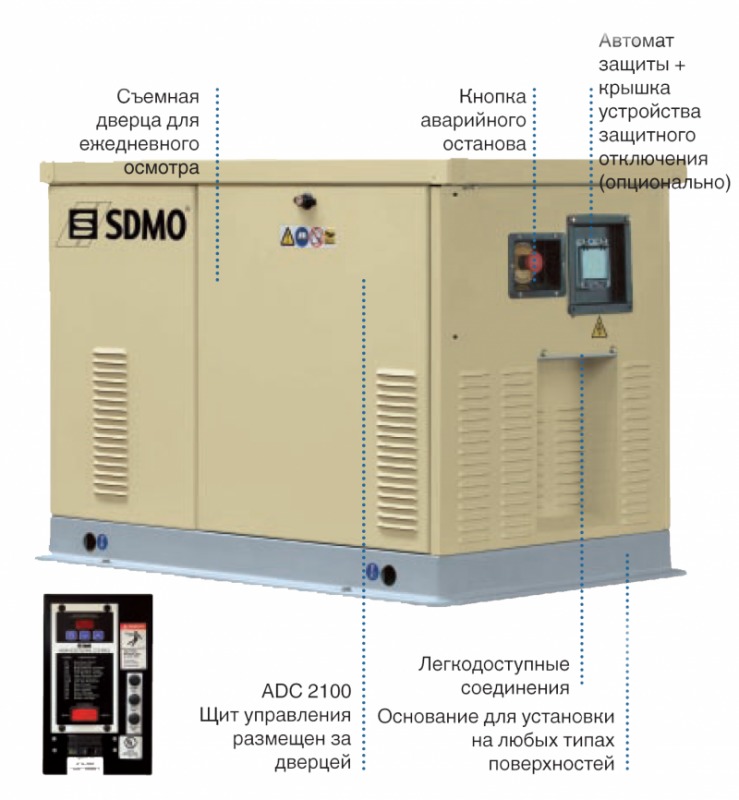 Газовый генератор SDMO RES 13 EC