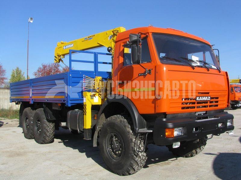 КАМАЗ 43118 с кму Soosan SCS335