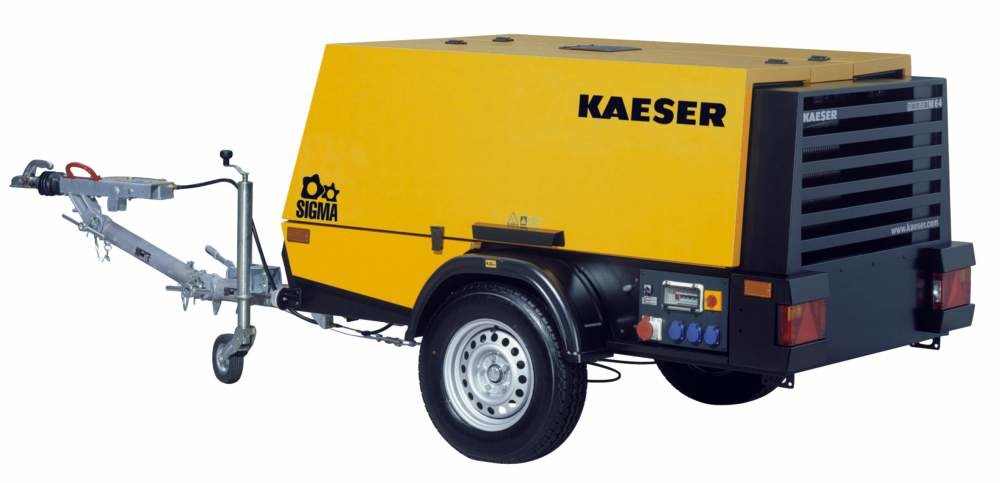 Передвижной компрессор с дизельным двигателем KAESER Mobilair M64