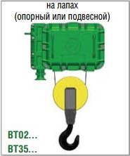 Взрывозащищенные канатные электротельферы серии ВТ опорный