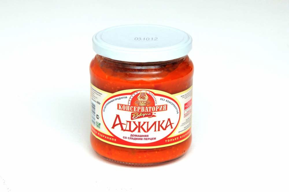 Аджика дом. cо сладским перцем 460г.