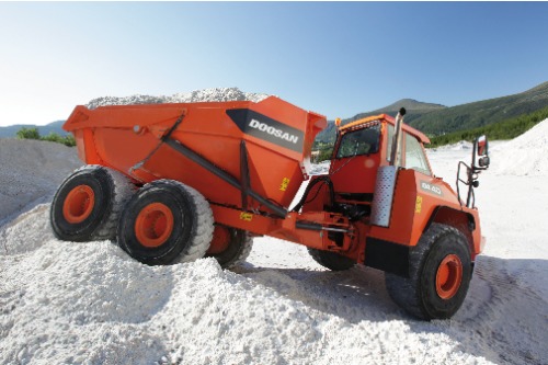 Шарнирно сочлененные самосвалы doosan moxy DA30