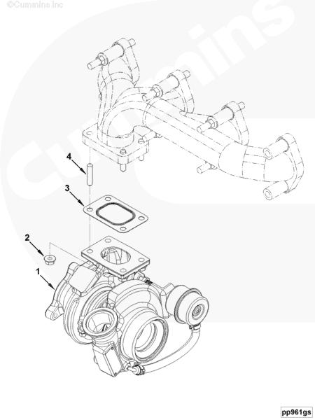 Турбина Cummins ISF 3,8L ПАЗ 2843703