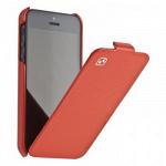 Чехол кожаный для iPhone 5 / 5S HOCO Leather Case Royal series: Duke Кофейный