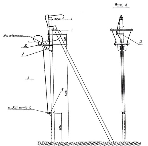 Типовой проект установки разъединителя рлнд на опоре