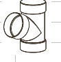 Тройники  67°. Тройники ПВХ. Тройники водопроводные