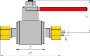 Кран шаровой высокого давления (Ду 6-32, Ру100-250)