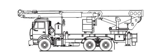 Автогидроподъемник ПСС-141.35Э