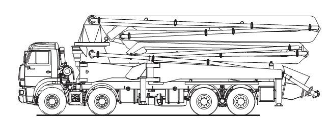 Автобетононасос 58154А АБН-42