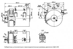 Электродвигатель тяговый постоянного тока ЭДК-259