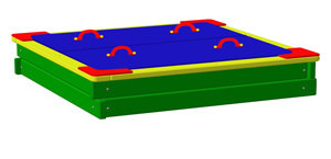 Песочница с крышкой