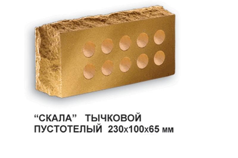 Кирпич облицовочный Тычковый Литос