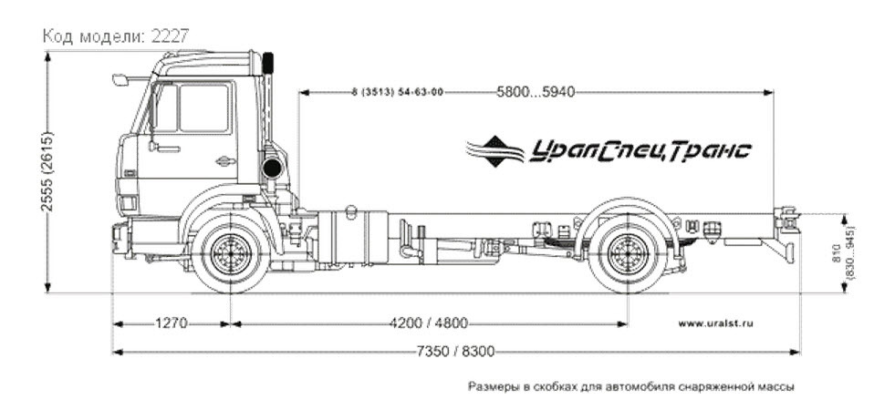 Чертеж камаз 43253