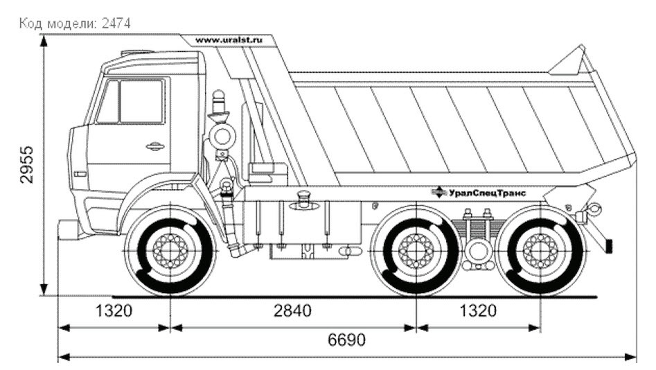 Самосвал КАМАЗ - 65115-058-97(D3)