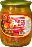 Мясо кур в собственном соку